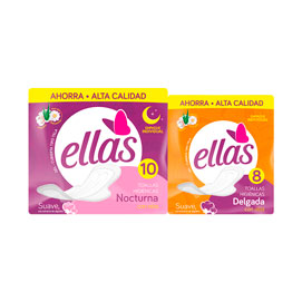 ELLAS - Pack TH nocturna x10 y x8